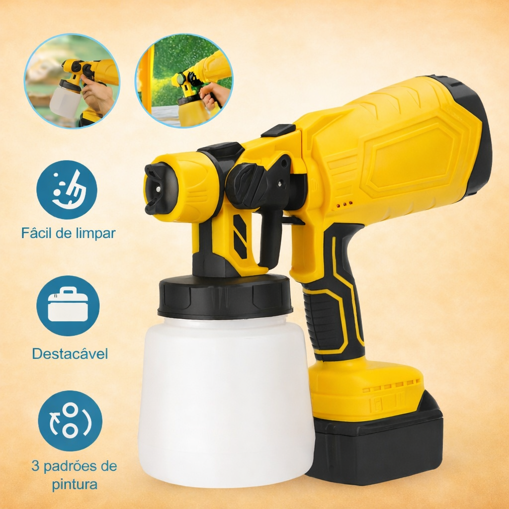 Alta pressão Sem fios Tint Pulverizador com baterias