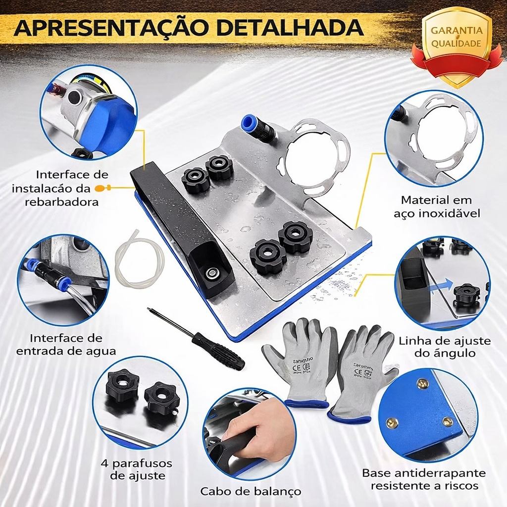 Suporte para rebarbadora angular